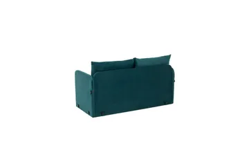 2-seters sovesofa Rubby (128 x 70 x 66 cm) Petrolgrønn - Petrolgrønn - Møbler - Sofaer - Sovesofaer - 2 seters sovesofa