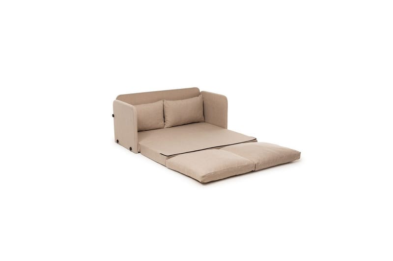 2-seters sovesofa Rubby (148 x 70 x 66 cm) Beige - Beige - Møbler - Sofaer - Sovesofaer - 2 seters sovesofa