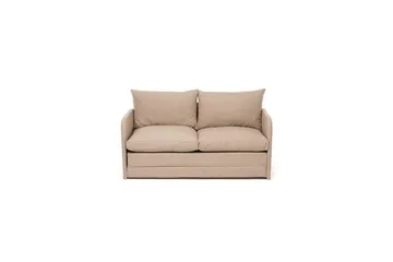 2-seters sovesofa Rubby (148 x 70 x 66 cm) Beige - Beige - Møbler - Sofaer - Sovesofaer - 2 seters sovesofa