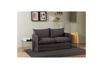 2-seters sovesofa Rubby (148 x 70 x 66 cm) Grå - Grå - Møbler - Sofaer - Sovesofaer - 2 seters sovesofa