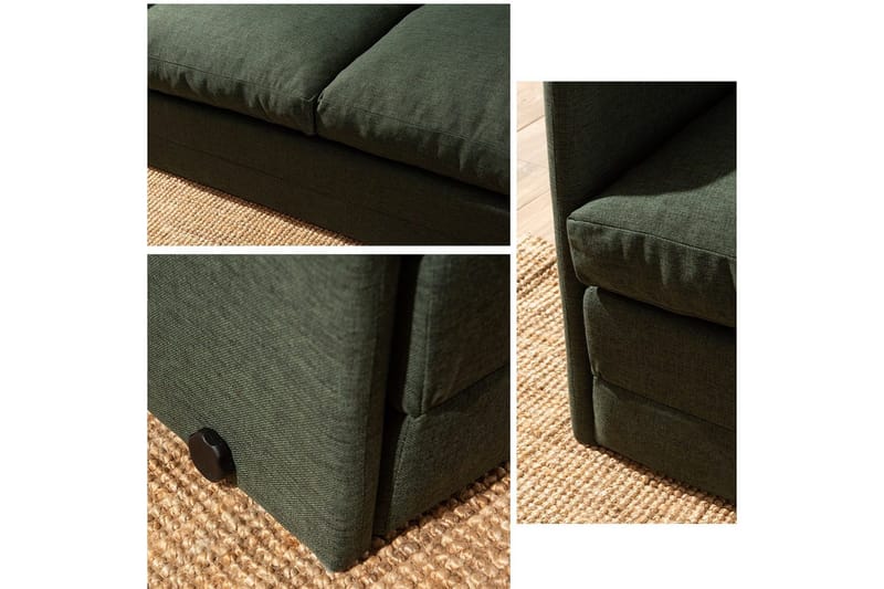 2-seters sovesofa Rubby (148 x 70 x 66 cm) Grønn - Grønn - Møbler - Sofaer - Sovesofaer - 2 seters sovesofa