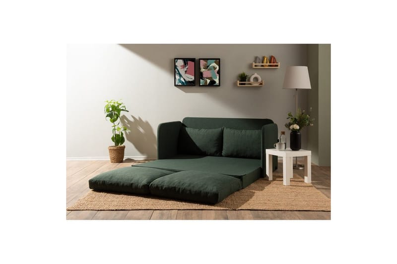2-seters sovesofa Rubby (148 x 70 x 66 cm) Grønn - Grønn - Møbler - Sofaer - Sovesofaer - 2 seters sovesofa