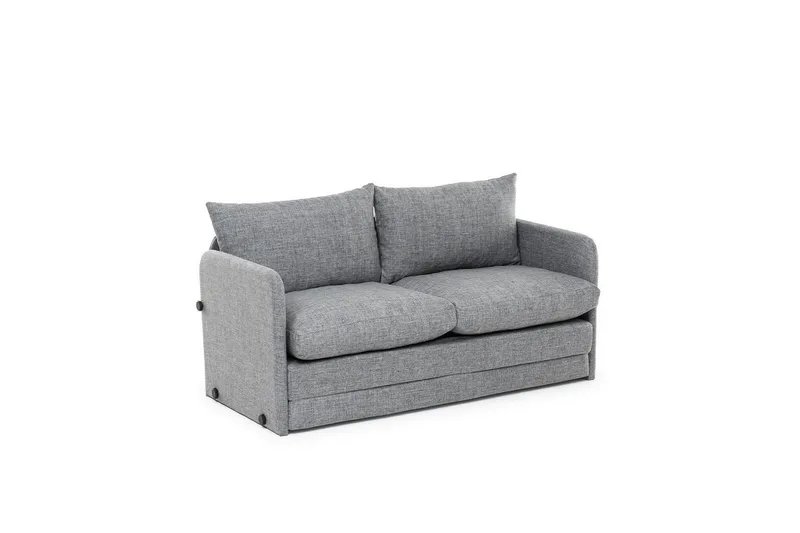 2-seters sovesofa Rubby (148 x 70 x 66 cm) Lys Grå - Lys Grå - Møbler - Sofaer - Sovesofaer - 2 seters sovesofa