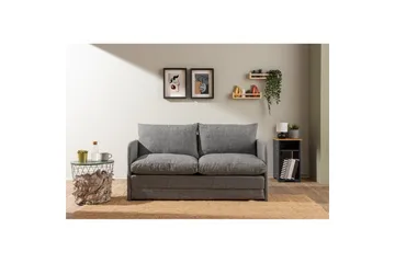 2-seters sovesofa Rubby (148 x 70 x 66 cm) Lys Grå - Lys Grå - Møbler - Sofaer - Sovesofaer - 2 seters sovesofa