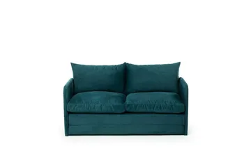 2-seters sovesofa Rubby (148 x 70 x 66 cm) Petrolgrønn - Petrolgrønn - Møbler - Sofaer - Sovesofaer - 2 seters sovesofa