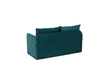 2-seters sovesofa Rubby (148 x 70 x 66 cm) Petrolgrønn - Petrolgrønn - Møbler - Sofaer - Sovesofaer - 2 seters sovesofa