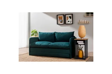 2-seters sovesofa Rubby (148 x 70 x 66 cm) Petrolgrønn - Petrolgrønn - Møbler - Sofaer - Sovesofaer - 2 seters sovesofa