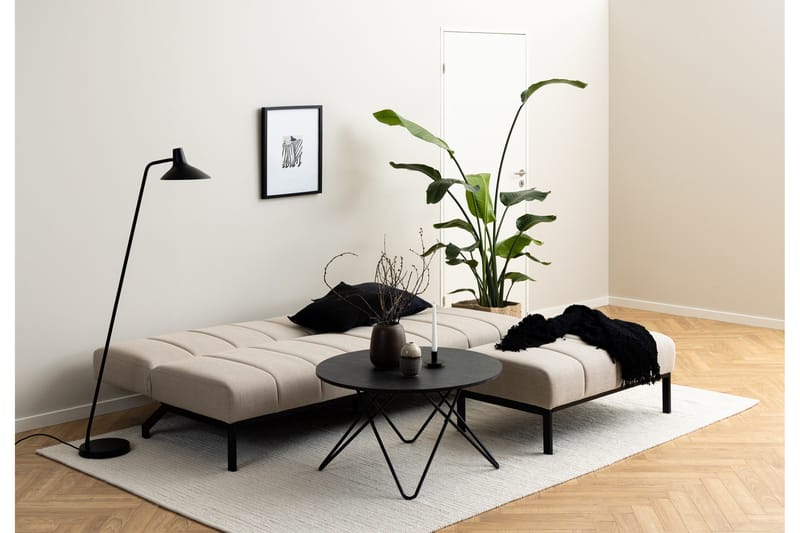 Sapita 2-seter Sovesofa 120x200 cm i Stoff - Beige - Møbler - Sofaer - Sovesofaer - 2 seters sovesofa