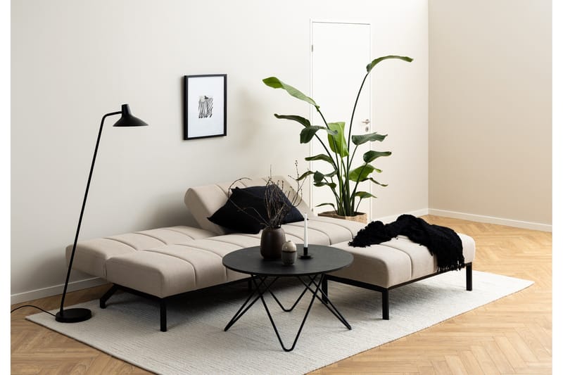 Sapita 2-seter Sovesofa 120x200 cm i Stoff - Beige - Møbler - Sofaer - Sovesofaer - 2 seters sovesofa