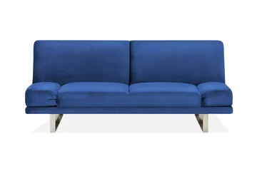 Selekk Sammenleggbar 2-seter Sovesofa 105x192 cm i Fløyel - Blå - Møbler - Sofaer - Sovesofaer - 2 seters sovesofa