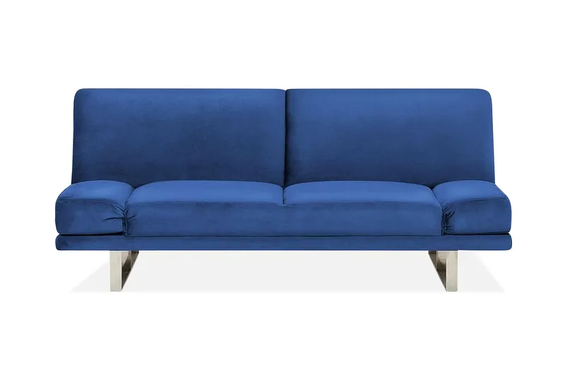 Selekk Sammenleggbar 2-seter Sovesofa 105x192 cm i Fløyel, Blå