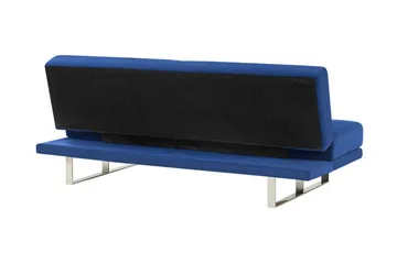 Selekk Sammenleggbar 2-seter Sovesofa 105x192 cm i Fløyel - Blå - Møbler - Sofaer - Sovesofaer - 2 seters sovesofa