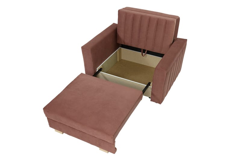 Sofa Mossared - Rosa - Møbler - Sofaer - Sovesofaer - 2 seters sovesofa
