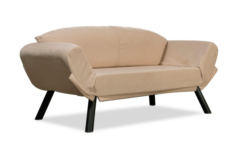 Sovesofa Eugi 2-seter - Beige - 2 seters sovesofa