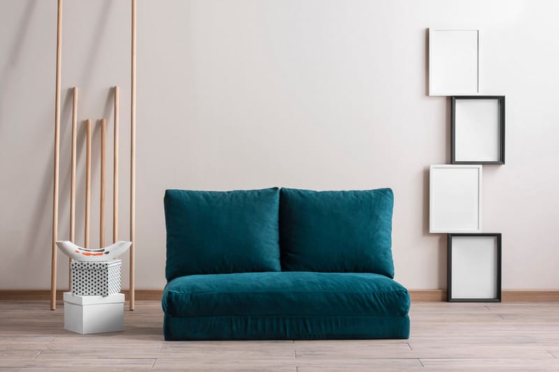 Sovesofa Florentine 2-seters 120x185 - Turkis - Møbler - Sofaer - Sovesofaer - 2 seters sovesofa