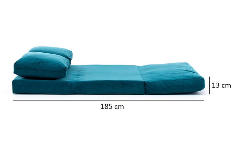 Sovesofa Florentine 2-seters 120x185 - Turkis - Møbler - Sofaer - Sovesofaer - 2 seters sovesofa