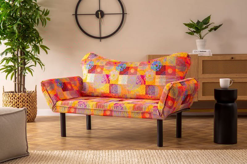 Sovesofa Gasp 2-seter 180x65 cm - Flerfarget - Møbler - Sofaer - Sovesofaer - 2 seters sovesofa