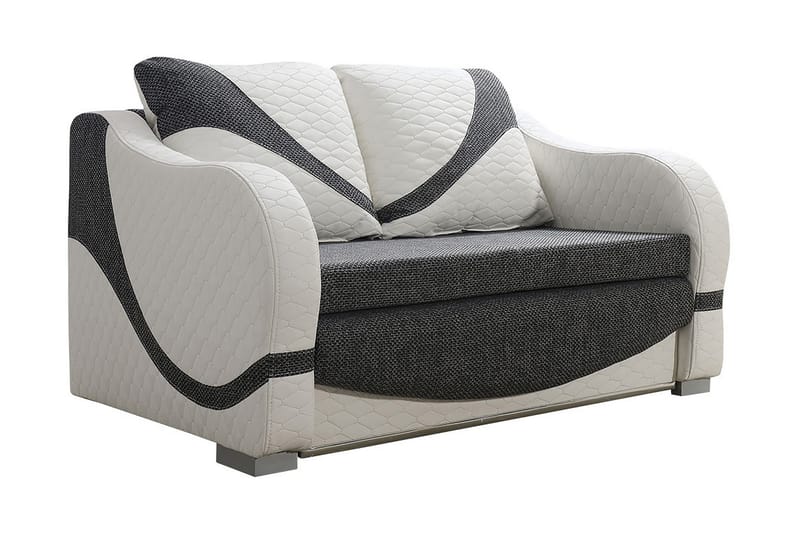 Sovesofa Tina 147x74x90 cm - Hvit - 2 seters sovesofa