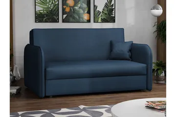 Sovesofa Viva - Svart/Blå - Møbler - Sofaer - Sovesofaer - 2 seters sovesofa