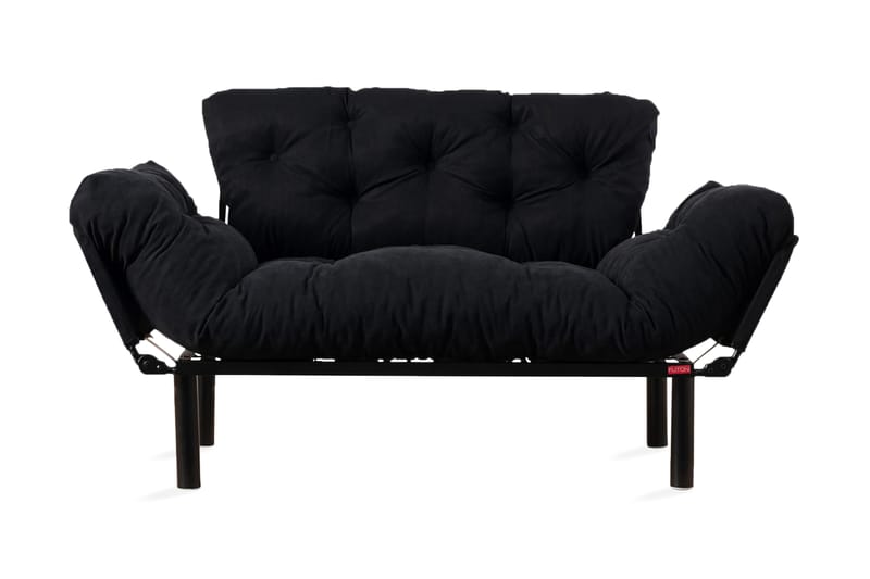 Sovesofa Pamelia 2-seter - Svart - 2 seters sovesofa