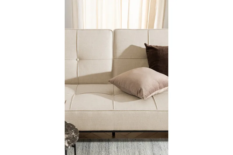 Stefan 2-seters Sovesofa - Beige - Møbler - Sofaer - Sovesofaer - 2 seters sovesofa