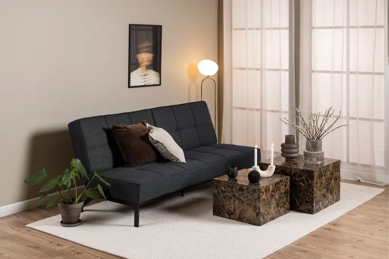 Stefan 2-seters Sovesofa - Grå - Møbler - Sofaer - Sovesofaer - 2 seters sovesofa