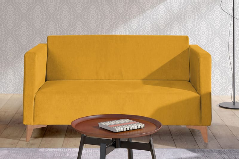 Szafir 2-seter Sofa 82x136 cm - Tre/Natur - Møbler - Sofaer - Fløyelssofaer