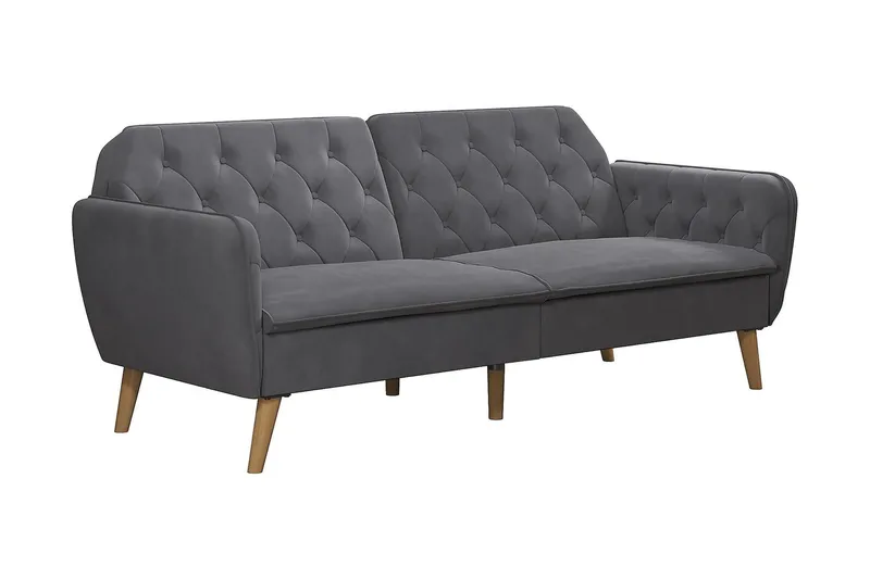 TallulaH 2-seters Sovesofa Grå - Novogratz - Møbler - Sofaer - Sovesofaer - 2 seters sovesofa