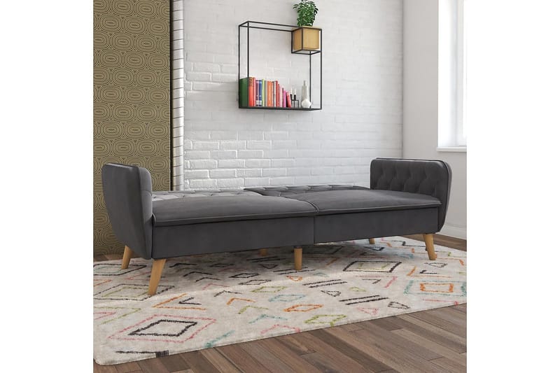 TallulaH 2-seters Sovesofa Grå - Novogratz - Møbler - Sofaer - Sovesofaer - 2 seters sovesofa