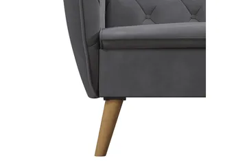 TallulaH 2-seters Sovesofa Grå - Novogratz - Møbler - Sofaer - Sovesofaer - 2 seters sovesofa