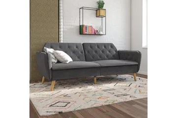 TallulaH 2-seters Sovesofa Grå - Novogratz - Møbler - Sofaer - Sovesofaer - 2 seters sovesofa