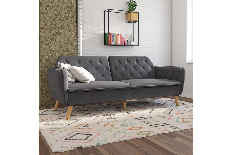 TallulaH 2-seters Sovesofa Grå - Novogratz - Møbler - Sofaer - Sovesofaer - 2 seters sovesofa