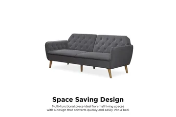 TallulaH 2-seters Sovesofa Grå - Novogratz - Møbler - Sofaer - Sovesofaer - 2 seters sovesofa