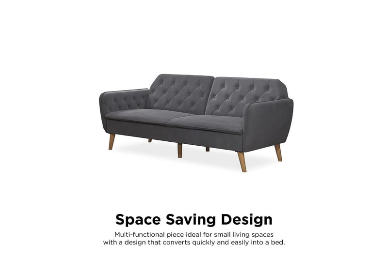 TallulaH 2-seters Sovesofa Grå - Novogratz - Møbler - Sofaer - Sovesofaer - 2 seters sovesofa