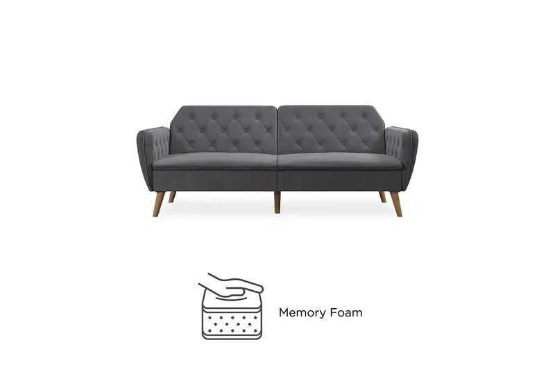 TallulaH 2-seters Sovesofa Grå - Novogratz - Møbler - Sofaer - Sovesofaer - 2 seters sovesofa