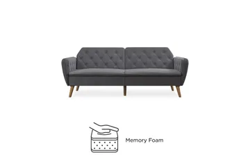 TallulaH 2-seters Sovesofa Grå - Novogratz - Møbler - Sofaer - Sovesofaer - 2 seters sovesofa