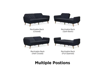 TallulaH 2-seters Sovesofa Marineblå - Novogratz - Møbler - Sofaer - Sovesofaer - 2 seters sovesofa