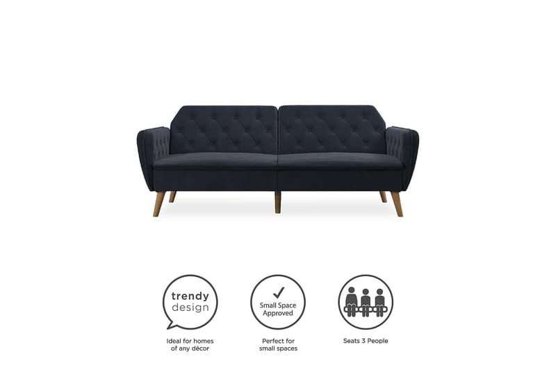 TallulaH 2-seters Sovesofa Marineblå - Novogratz - Møbler - Sofaer - Sovesofaer - 2 seters sovesofa