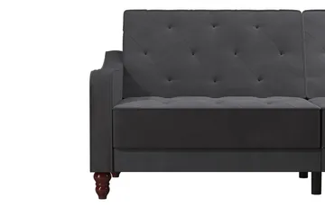 Vintage Tufted 2-seters Sovesofa Grå - Novogratz - Møbler - Sofaer - Sovesofaer - 2 seters sovesofa