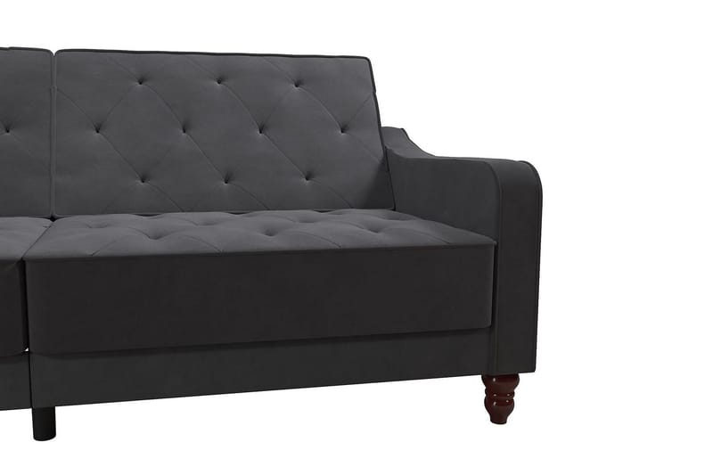 Vintage Tufted 2-seters Sovesofa Grå - Novogratz - Møbler - Sofaer - Sovesofaer - 2 seters sovesofa