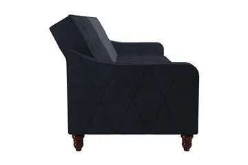 Vintage Tufted 2-seters Sovesofa Marineblå - Novogratz - Møbler - Sofaer - Sovesofaer - 2 seters sovesofa