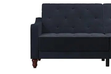 Vintage Tufted 2-seters Sovesofa Marineblå - Novogratz - Møbler - Sofaer - Sovesofaer - 2 seters sovesofa