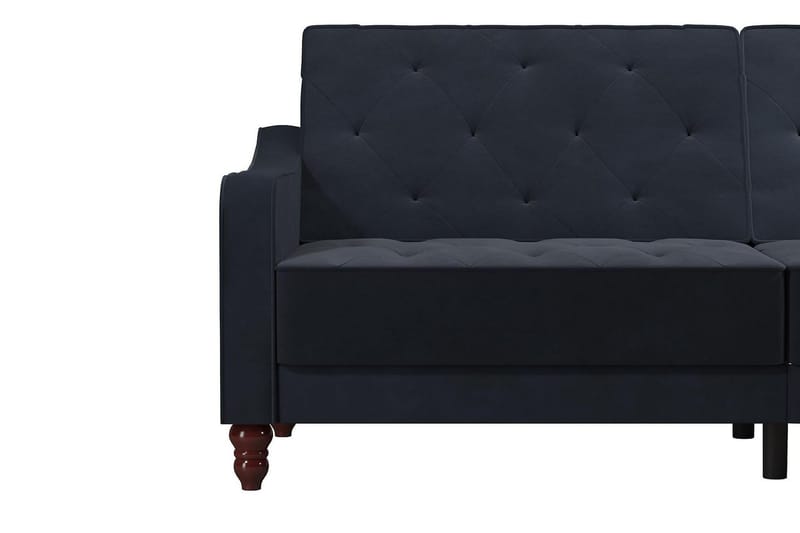 Vintage Tufted 2-seters Sovesofa Marineblå - Novogratz - Møbler - Sofaer - Sovesofaer - 2 seters sovesofa