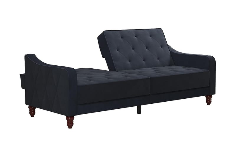 Vintage Tufted 2-seters Sovesofa Marineblå - Novogratz - Møbler - Sofaer - Sovesofaer - 2 seters sovesofa