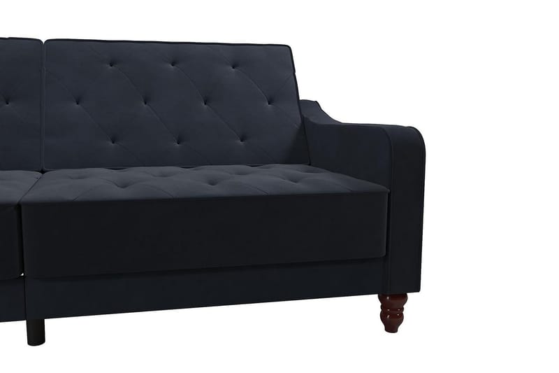 Vintage Tufted 2-seters Sovesofa Marineblå - Novogratz - Møbler - Sofaer - Sovesofaer - 2 seters sovesofa