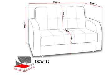 Walton Sofa - Møbler - Sofaer - Sovesofaer - 2 seters sovesofa