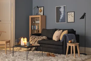 Willhelm Liten Sovesofa 2-seters Fremovervendt - Mørkgrå - Møbler - Sofaer - Sovesofaer - 2 seters sovesofa