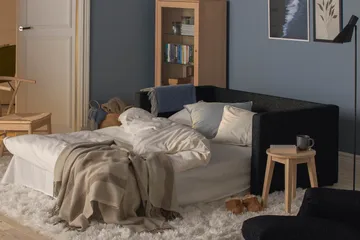 Willhelm Liten Sovesofa 2-seters Fremovervendt - Mørkgrå - Møbler - Sofaer - Sovesofaer - 2 seters sovesofa