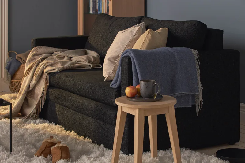 Willhelm Liten Sovesofa 2-seters Fremovervendt - Mørkgrå - Møbler - Sofaer - Sovesofaer - 2 seters sovesofa