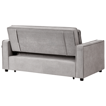 2-seters Uttrekkbar Sovesofa 137x179 cm med Hjul i Stoff - Grå - Møbler - Sofaer - Sovesofaer - 2 seters sovesofa